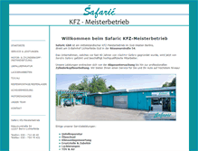 Tablet Screenshot of kfz-meisterbetrieb-safaric.de